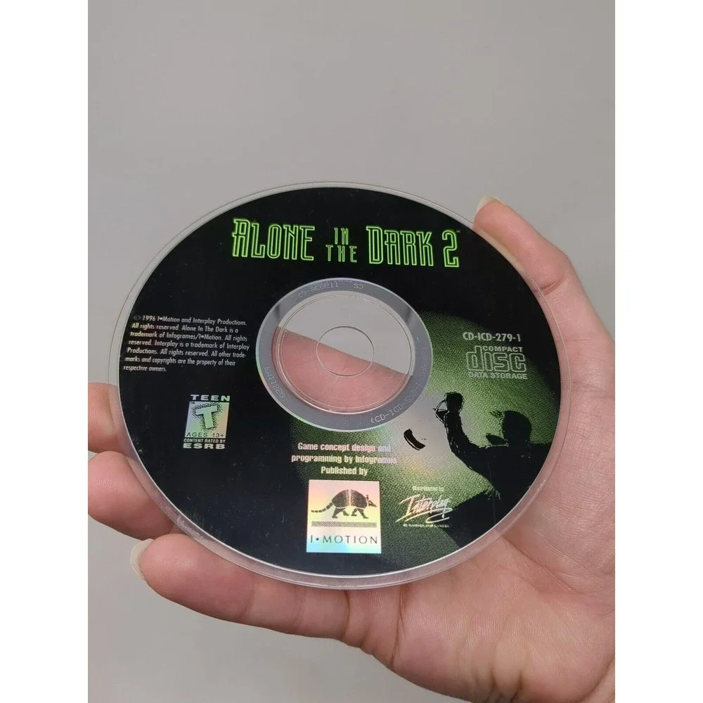 Alone in the Dark 2 PC 1996 CD-ROM Game‎ Disc Only US Version Tested Working VTG